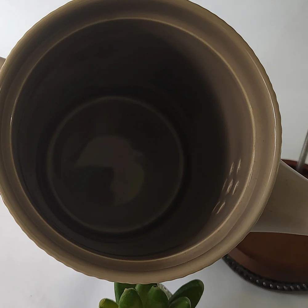 Project 62 Ribbed Ceramic Teapot in Brown with Wooden Knob